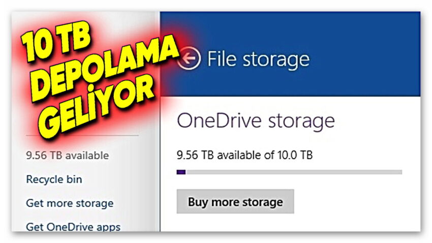 Microsoft, OneDrive’ın Maksimum Depolama Alanını Artırıyor: 10 TB’a Kadar Çıkacak!