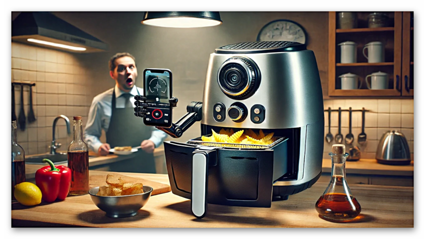 Airfryer, casusluk yaparken yakalandı!