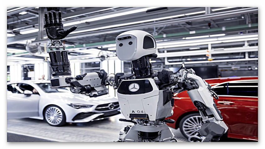 Mercedes Fabrikasında İnsansı Robotlar İşe Başladı! (Artık İş Görüşmelerinde de “Şarjın Yüzde Kaç?” Dersiniz)